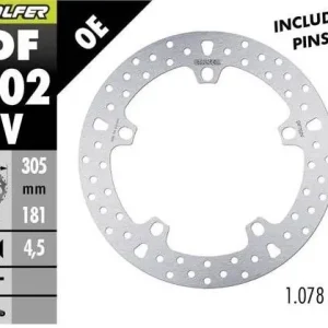 Bezpieczne zakupy GALFER TARCZA HAMULCOWA PRZÓD BMW R 850/1100/1150/1200 (305X181X4,8) (NG1044)